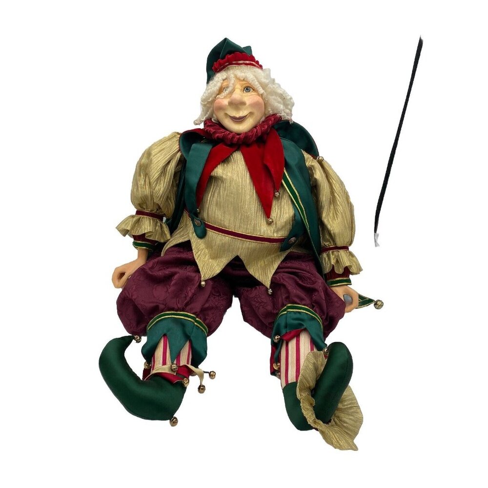 Katherine’s Collection Wayne Kleski Christmas Elf Doll Large 36" Jester